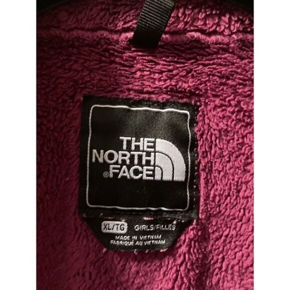 The North Face Denali Fleece Jacket Girls Magenta Size XL‎ Full Zip